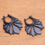 Horn drop earrings, 'Beautiful Petals' - Hand-Carved Flower Horn Drop Earrings from Bali (image 2b) thumbail