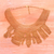 Statement-Halskette aus vergoldetem Kupfer - Statement-Halskette aus 18 Karat vergoldetem Kupfer aus Bali