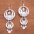 Sterling silver filigree chandelier earrings, 'Fabulous Idea' - Circle Pattern Sterling Silver Filigree Chandelier Earrings thumbail