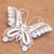 Sterling silver filigree brooch pin, 'Intricate Butterfly' - Sterling Silver Filigree Butterfly Brooch from Java (image 2b) thumbail