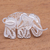 Sterling silver filigree brooch pin, 'Intricate Elephant' - Sterling Silver Filigree Elephant Brooch from Java thumbail