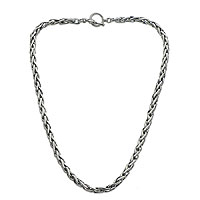 Chain necklace, 'Dragon Bone'