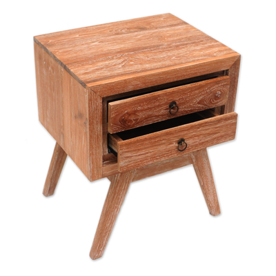 Teak wood chest of drawers, 'Simple Modernity' - Modern Teak Wood Chest of Drawers from Bali