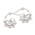 Sterling silver half-hoop earrings, 'Jolly Curls' - Curling Openwork Sterling Silver Half-Hoop Earrings thumbail