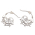 Sterling silver half-hoop earrings, 'Jolly Curls' - Curling Openwork Sterling Silver Half-Hoop Earrings (image 2c) thumbail