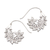 Sterling silver half-hoop earrings, 'Summer Pods' - Pod Motif Sterling Silver Half-Hoop Earrings from Bali thumbail