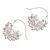 Sterling silver half-hoop earrings, 'Summer Pods' - Pod Motif Sterling Silver Half-Hoop Earrings from Bali (image 2c) thumbail