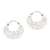 Sterling silver hoop earrings, 'Beautiful Curves' - Openwork Sterling Silver Hoop Earrings from Bali thumbail