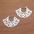 Sterling silver hoop earrings, 'Frilly Fans' - Frilly Sterling Silver Hoop Earrings from Bali (image 2) thumbail