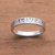 Sterling silver band ring, 'Live Swirls' - Inspirational Sterling Silver Band Ring from Bali (image 2) thumbail