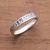 Sterling silver band ring, 'Live Swirls' - Inspirational Sterling Silver Band Ring from Bali (image 2b) thumbail