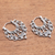 Sterling silver hoop earrings, 'Always Charming' - Swirl Pattern Sterling Silver Hoop Earrings from Bali (image 2b) thumbail