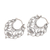 Sterling silver hoop earrings, 'Always Charming' - Swirl Pattern Sterling Silver Hoop Earrings from Bali (image 2c) thumbail