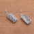 Sterling silver dangle earrings, 'Beautiful Duality' - Wave Pattern Sterling Silver Dangle Earrings from Bali (image 2b) thumbail