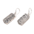 Sterling silver dangle earrings, 'Beautiful Duality' - Wave Pattern Sterling Silver Dangle Earrings from Bali (image 2c) thumbail