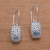 Sterling silver dangle earrings, 'Snake Box' - Wavy Sterling Silver Dangle Earrings from Bali thumbail