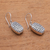 Sterling silver dangle earrings, 'Snake Box' - Wavy Sterling Silver Dangle Earrings from Bali (image 2b) thumbail