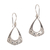 Sterling silver dangle earrings, 'Frame of Happiness' - Openwork Pattern Sterling Silver Dangle Earrings from Bali thumbail