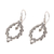 Sterling silver dangle earrings, 'Beautiful Wreath' - Seed Pattern Sterling Silver Dangle Earrings from Bali (image 2c) thumbail