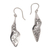 Sterling silver dangle earrings, 'Twisting Swirls' - Twisting Spiral Motif Sterling Silver Dangle Earrings thumbail