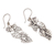 Sterling silver dangle earrings, 'Fantastic Forest' - Leaf-Themed Sterling Silver Dangle Earrings from Bali (image 2c) thumbail