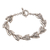 Sterling silver link bracelet, 'Nested Eyes' - Sterling Silver Link Bracelet Crafted in Bali thumbail