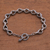 Sterling silver link bracelet, 'Bold Favor' - Bold Sterling Silver Link Bracelet from Bali (image 2b) thumbail