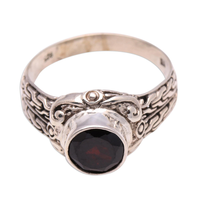 2.5-Carat Garnet Single-Stone Ring from Bali