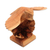 Escultura de madera - Escultura de búho de madera de un artista balinés