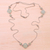 Chalcedony and peridot long station necklace, 'Buddha Gems' - Chalcedony and Peridot Long Station Necklace from Bali thumbail