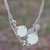 Chalcedony and peridot long station necklace, 'Buddha Gems' - Chalcedony and Peridot Long Station Necklace from Bali (image 2b) thumbail