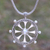 Cultured pearl pendant necklace, 'Buddha's Wheel' - Nautical Cultured Pearl Pendant Necklace from Bali