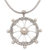 Cultured pearl pendant necklace, 'Buddha's Wheel' - Nautical Cultured Pearl Pendant Necklace from Bali (image 2d) thumbail