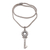 Halskette mit Anhänger aus Sterlingsilber - Halskette mit Schlüsselanhänger aus Sterlingsilber aus Bali