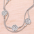 Sterling silver long station necklace, 'Buddha's Coins' - Sterling Silver Long Station Necklace from Bali (image 2) thumbail
