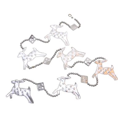 Aluminum Reindeer Ornament Garlands(Set of 3)