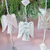 Aluminum ornament garland, 'Line of Angels' - Handmade Aluminum Angel Ornament Garland from Bali