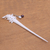 Bone and cultured pearl hair pin, 'Dragonfly Home' - Bone and Cultured Pearl Dragonfly Hair Pin from Bali