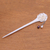 Bone and cultured pearl hair pin, 'Studded Rose' - Rose Flower Bone and Cultured Pearl Hair Pin from Bali (image 2b) thumbail