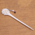 Bone and cultured pearl hair pin, 'Studded Rose' - Rose Flower Bone and Cultured Pearl Hair Pin from Bali (image 2c) thumbail