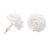 Bone button earrings, 'Fascinating Roses' - Hand-Carved Bone Rose Button Earrings from Bali (image 2g) thumbail