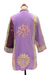 Batik rayon kimono jacket, 'Primavera' - Fuchsia and Purple Batik Rayon Kimono Jacket from Bali (image 2d) thumbail
