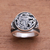 Sterling silver signet ring, 'Bali Naga' - Sterling Silver Dragon Signet Ring from Bali (image 2) thumbail
