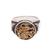 Sterling silver and brass signet ring, 'Bali Naga' - Sterling Silver and Brass Dragon Signet Ring from Bali (image 2c) thumbail