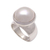 Cultured pearl cocktail ring, 'Gleaming Dome' - Gleaming Cultured Pearl Cocktail Ring from Bali (image 2a) thumbail