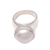 Cultured pearl cocktail ring, 'Gleaming Dome' - Gleaming Cultured Pearl Cocktail Ring from Bali (image 2e) thumbail