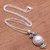 Cultured pearl and amethyst pendant necklace, 'Impressive Stars' - Cultured Pearl and Amethyst Pendant Necklace from Bali thumbail