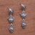 Sterling silver dangle earrings, 'Elegance of Swirls' - Swirl Pattern Sterling Silver Dangle Earrings (image 2b) thumbail