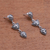 Sterling silver dangle earrings, 'Elegance of Swirls' - Swirl Pattern Sterling Silver Dangle Earrings (image 2c) thumbail