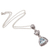 Blue topaz pendant necklace, 'Triangle of Swirls' - Triangular Blue Topaz Pendant Necklace from Bali (image 2b) thumbail
